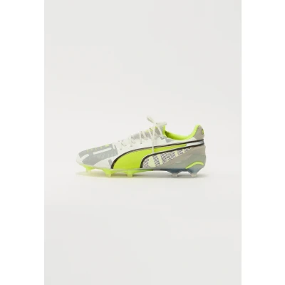 Abbildung von Puma KING Ultimate Forever Fußballschuh Nocken, Herren, Größe: 44, Feather gray/electric lime/white/flat light gray Schuhe