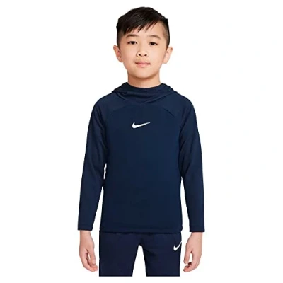 Abbildung von Nike Performance Hoodie PO Unisex Kapuzenpullover für Kinder, Größe: 116/122, Dark blue/white