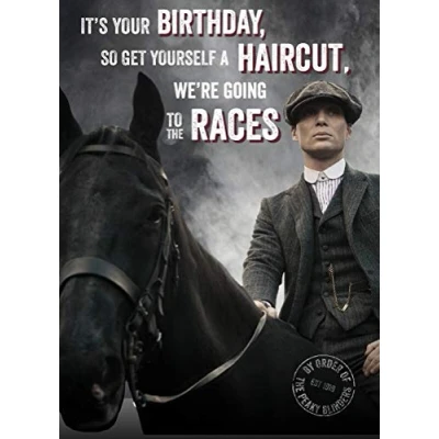 Abbildung von Danilo Promotions LTD Peaky Blinders Geburtstagskarte We&#039;re Going to The Races