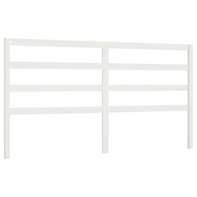 Abbildung von vidaXL Kopfteil Betthaupt Bettkopfteil für Bett Bettgestell Bettrahmen Holzbett Massivholzbett Schlafzimmer Weiß 206x4x100cm Massivholz Kiefer