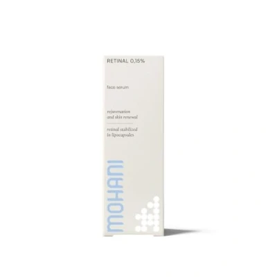 Abbildung von Mohani Retinal 0,15% mit Vitamin C Serum Gesicht und Hyaluronsäure Retinaldehyde für Anti Aging Falten Vegan Naturkosmetik Poren Verkleinern (30ml)