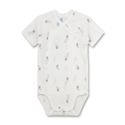 Abbildung von Sanetta Baby Jungen 324264 Wickelbody, White Pebble, 44