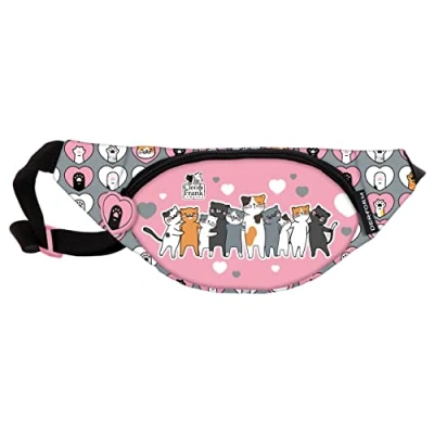 Abbildung von DERFORM Gürteltasche Kinder Katze Bauchtasche Hüfttasche Outdoor Feizeit Tasche