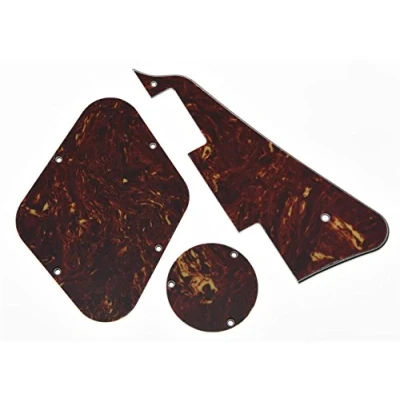 Abbildung von kaish Vintage Schildkröte LP Plektrumschutz &amp; hinten Teller Switch Plate Cavity Abdeckungen für Gibson Les Paul
