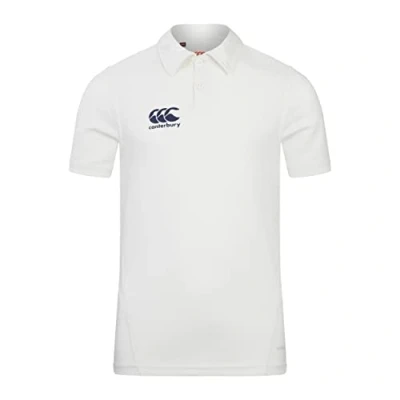 Abbildung von Canterbury Jungen Junior Cricket Shirt, Weiß Polohemd, cremefarben, 4 Jahre