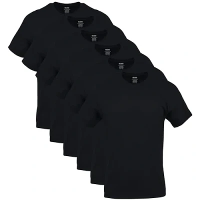 Abbildung von Gildan Herren Crew T Shirts, Multipack Unterwäsche, Schwarz (6er Pack), Mittel