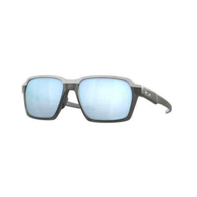 Abbildung von Oakley Herren OO4143 PARLAY 414312 Gläser SONNENBRILLEN O_matter Grau Blau Quadratisch Polarisiert Prizm