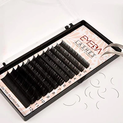 Abbildung von EMEDA Individuelle Wimpernverlängerung wimpern 0,07mm DD Curl verlängerung 8 15mm mix länge 3D Lash extensions Set Russion Falsche Für Make Up künstliche einzeln (DD 0.07 mix)