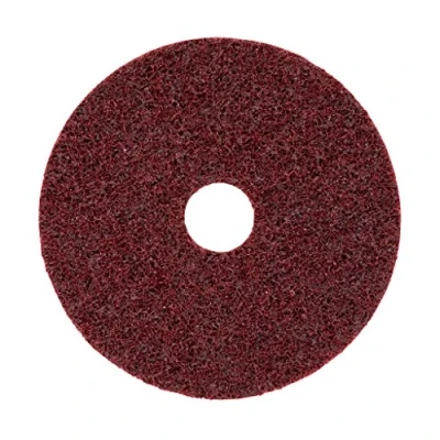 Abbildung von Scotch Brite Vliesscheibe SC DH mit Zentrierung, rot, 115 mm, 22 A, medium, 20 Stück/ Karton