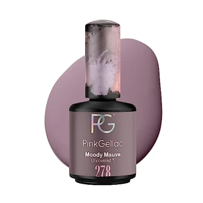 Abbildung von Pink Gellac UV Gel Nagellack 278 Moody Mauve 15 ml Lang Anhaltend Shellac Lack für Nägel in Salonqualität Made Holland