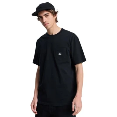 Abbildung von Quiksilver Salt Water Pocket T Shirt, Kurzarm, Schwarz, XXL