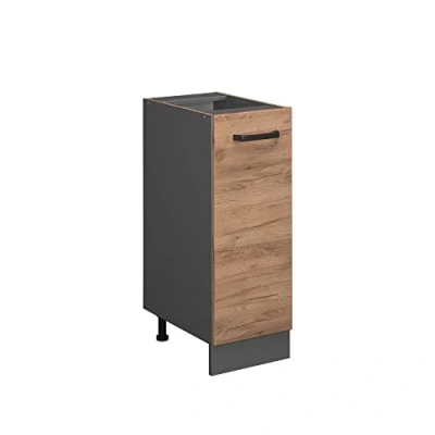 Abbildung von Vicco Apothekerschrank R Line, Goldkraft Eiche/Anthrazit, 30 cm ohne Arbeitsplatte