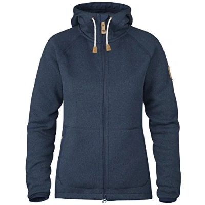 Abbildung von FJALLRAVEN Damen Övik Fleece Hoodie W Sweatshirt, Marineblau, XXS