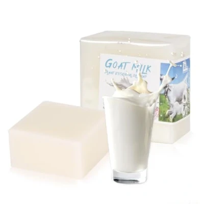 Abbildung von 2 PCS Naturseife Ziegenmilch, Ziegenmilchseife Biologisch 100g, Natürliche Feste Seifen für Haut Haare Körper Gesicht, Goat Milk Soap Baden Duschen Waschen