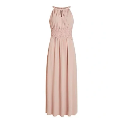 Abbildung von Vila Damen Vimilina Halterneck Maxi Dress Noos Kleid, Pale Mauve, 40