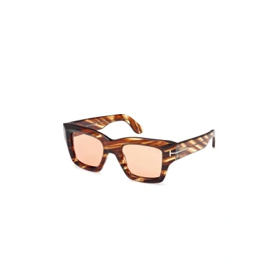 Abbildung von Tom Ford Ilias Sonnenbrille, Größe: 50, Avana brown