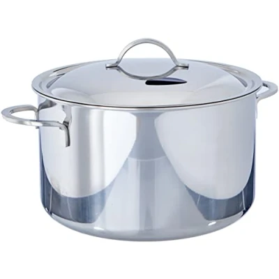 Abbildung von Spring CRISTAL Fleischtopf mit Deckel Ø: 20cm, Höhe: 12 cm 3,7 ltr rostfreier Edelstahl Topf induktionsgeeignet und für alle anderen Herdarten spülmaschinenfest Kochtopf