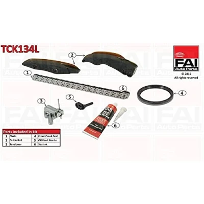 Abbildung von FAI AutoParts TCK134L Steuerkettensatz mit Dichtungen, ohne Zahnräder Simplex, Bolzenkette BMW: 1 Schrägheck, 3 Touring, 5 MINI: Schrägheck