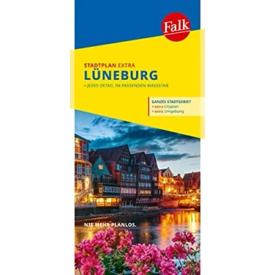 Abbildung von Falk Stadtplan Extra Lüneburg 1:15.000: mit Ortsteilen von Adendorf, Bardowick, Scharnebeck
