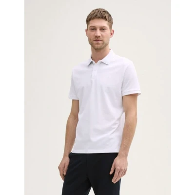 Abbildung von TOM Tailor Basic WITH Contrast Poloshirt, Herren, Größe: XL, Lucid white