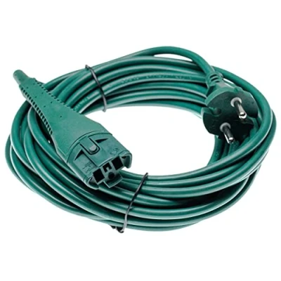 Abbildung von vhbw Stromkabel kompatibel mit Vorwerk Kobold 130, 130 SC, 131, 131 SC Staubsauger 10m Kabel, Anschlusskabel