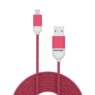 Abbildung von Celly Pantone PTLCS0015P Lightning Kabel, 2,4 A, 1 m Länge, Rosa