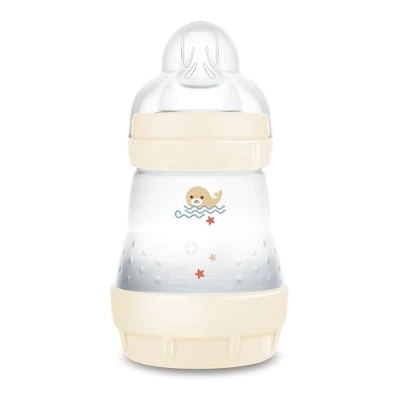 Abbildung von MAM Easy Start Anti Colica Babyflasche mit Sauger aus Silikon SkinSoftTM, 0+ Monate, 160 ml, neutral