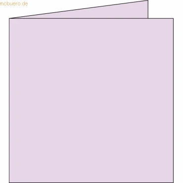 Abbildung von Clairefontaine 12878C Packung (mit 25 Doppelkarten Pollen, Gefaltet, 135 x mm) 210g, flieder
