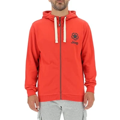 Abbildung von JEEP O102572 K878 J Man Hooded Sweatshirt Full Zip Star&amp;JEEP Small Print J22W Deep Blue/Agave Blue XL