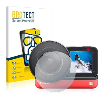 Abbildung von BROTECT Schutzglas für Insta360 One R 1 Inch Edition Dual Lens 360 Mod (Linse) Schutzfolie Panzer Folie Glas [Extrem Kratzfest 9H, Anti Fingerprint,