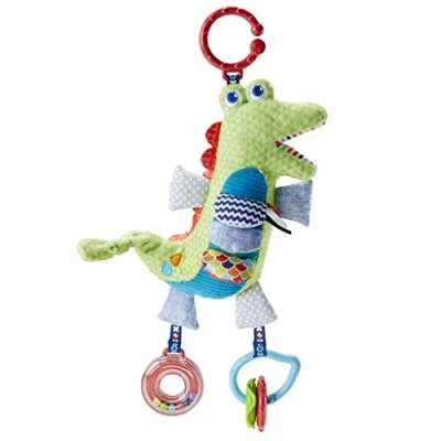 Abbildung von Fisher Price Mattel DYF89 Kleines Spiel Krokodil, Rasseln/Beissringe