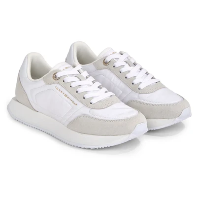 Abbildung von Tommy Hilfiger Essential Runner Sneaker low, Damen, Größe: 35, White Schuhe