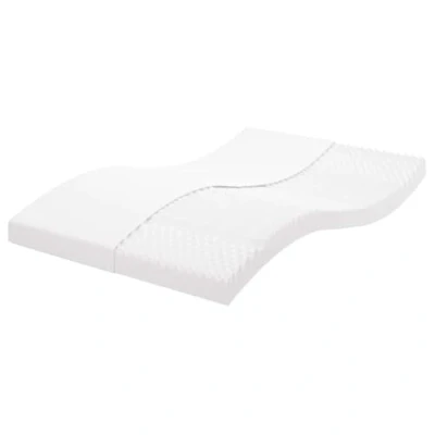 Abbildung von vidaXL Schaumstoffmatratze, Bettmatratze mit 7 Liegezonen, Matratze für Doppelbett, Kaltschaummatratze, Weiß 120x220cm Härtegrad 20 ILD