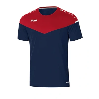 Abbildung von JAKO Champ Tshirt print, Herren, Größe: 50, Blaurot