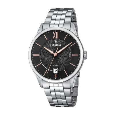 Abbildung von Festina Herren Analog Quarz Uhr mit Edelstahl Armband F20425/6