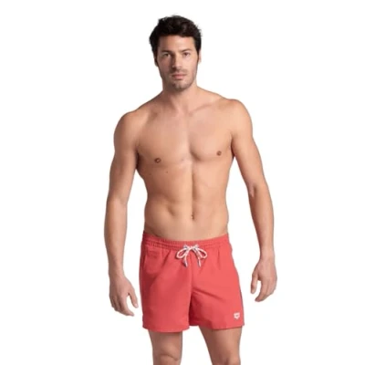 Abbildung von Arena Herren Mens Pro_File Beach Short Logo Swim Trunks, Astro Red White, L EU