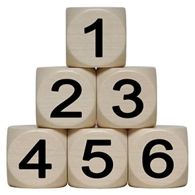 Abbildung von GICO Spielesammlung &quot;1 6&quot; Holzwürfel 30 mm 1 Stück 4135