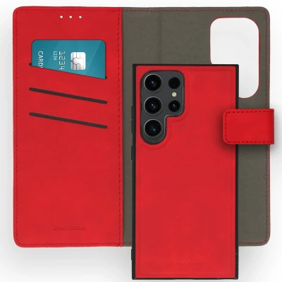 Abbildung von Samsung Galaxy S24 Ultra Hülle Kunstleder iMoshion Klapphülle/2 in 1 Case Handyhülle Rot