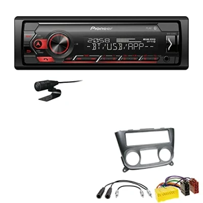 Abbildung von Pioneer MVH S320BT 1 DIN Bluetooth Autoradio USB FLAC Spotify mit Einbauset passend für Nissan Almera II 2000 2006 schwarz
