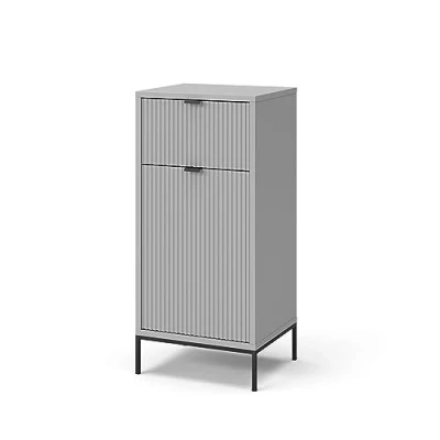 Abbildung von Vicco Midischrank Eliza, Grau, 40 x 87 cm mit Tür und Schublade