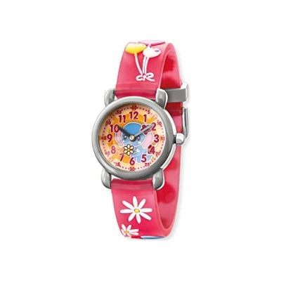Abbildung von Herzengel Mädchen Analog Quarz Uhr mit Kunststoff Armband HEWA Elephant
