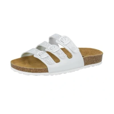 Abbildung von LICO Bioline Pantolette flach, Damen, Größe: 41, Weiã silber Schuhe