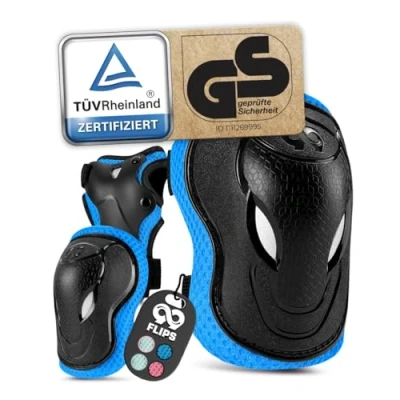 Abbildung von Schützer Set Protektoren Kinder Skateboard TÜV 3 er Schoner Inliner Skating