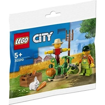 Abbildung von 30590 City Bauernhofgarten mit Vogelscheuche, Konstruktionsspielzeug