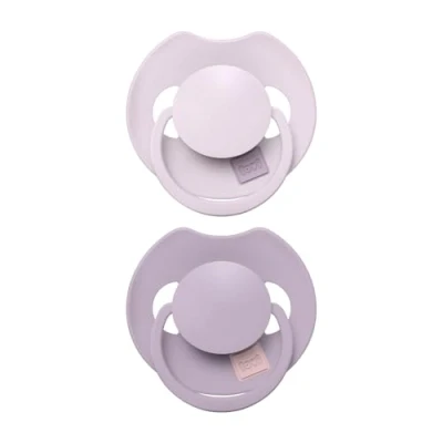 Abbildung von Beruhigungssauger Silikon dynamisch LOVI Prime, 2 Stück, Sterilisationskapsel, Saugreflex, antiallergisch, BPA frei (Lilac/Violet, 6 18)