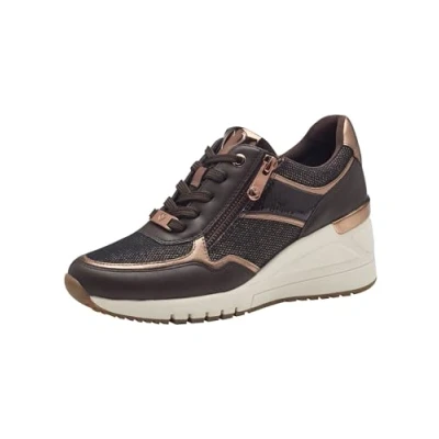 Abbildung von Marco Tozzi Sneaker low, Damen, Größe: 39, Mocca comb Schuhe