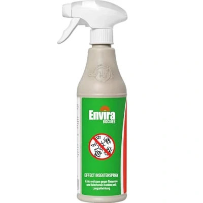 Abbildung von Envira Effect Insekten Abwehrspray 500 ml Extra starkes Spray mit Langzeitwirkung gegen Trauermücken, Silberfische, Lebensmittelmotten &amp; weiteres Ungeziefer Schutz vor (PT19)