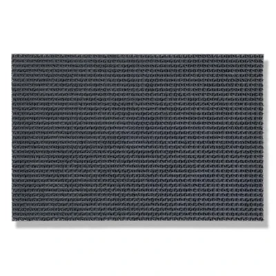 Abbildung von Wetterfeste Fußmatte Garten Grau 40 x 60 cm Schmutzfangmatte außen Fussmatte leicht zu reinigen Türmatte Plastik Borsten 2 hoch