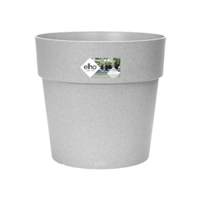 Abbildung von elho Vibia Straight Rund 47 Blumentopf für Außen Ø 47.0 x H 44.4 cm Grau/Living Beton