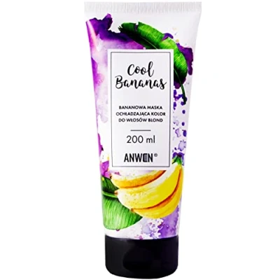 Abbildung von Anwen Cool Bananas Bananowa Maska ochşadzajıca kolor do węosów blond, 200 ml, kühlende Maske für blondes Haar